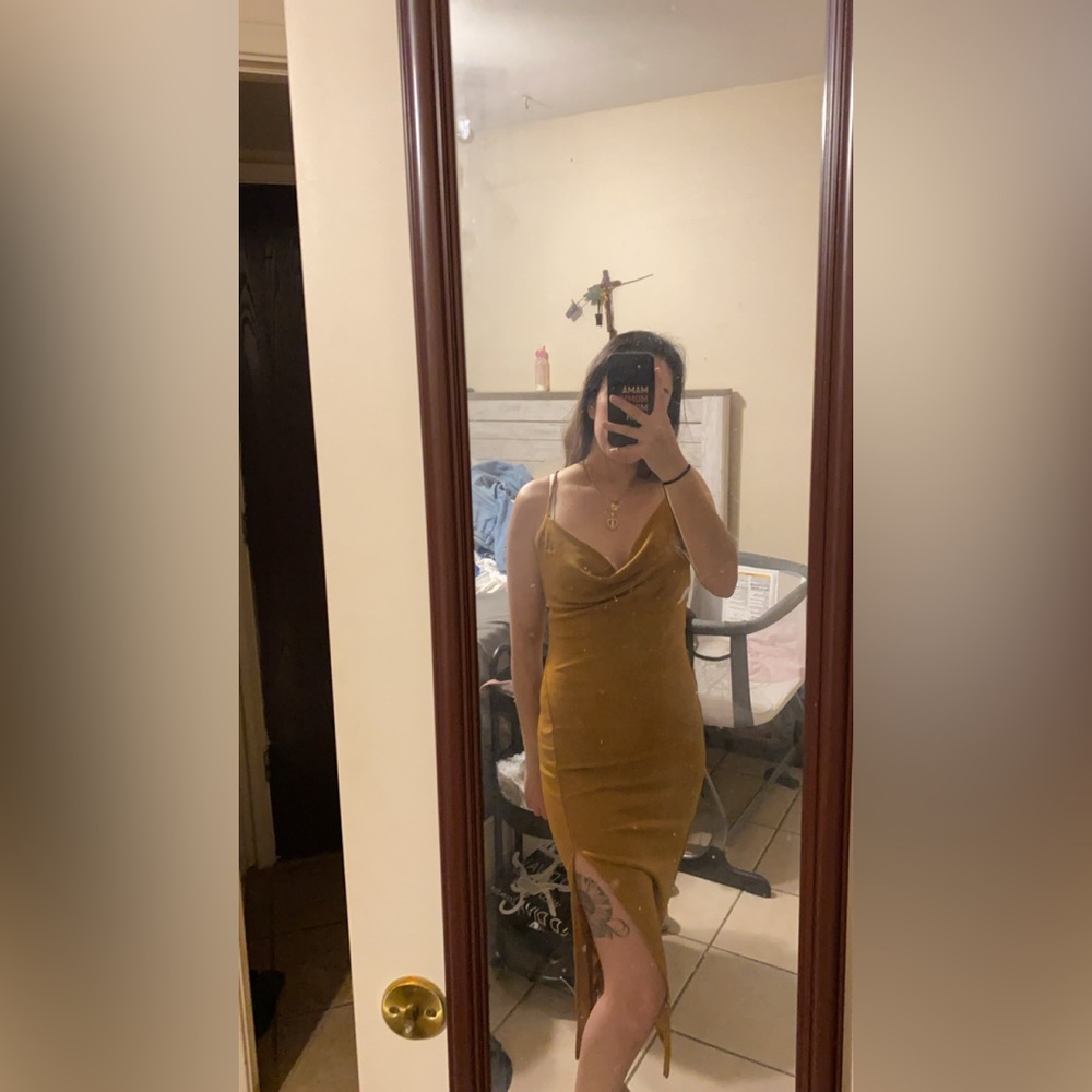 Gold dress